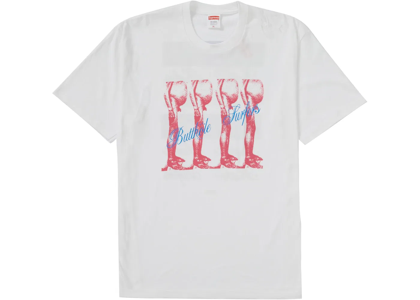 Мужская футболка с принтом Supreme Butthole Surfers Tee, White