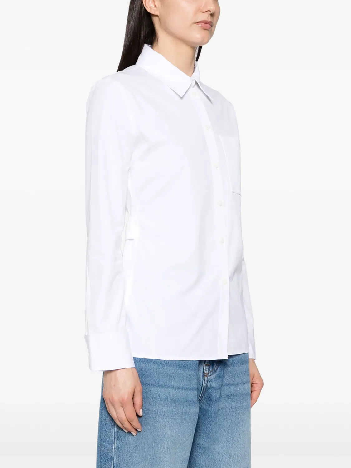 Рубашка La Chemise de Costume из хлопка Jacquemus, белый — фото 2
