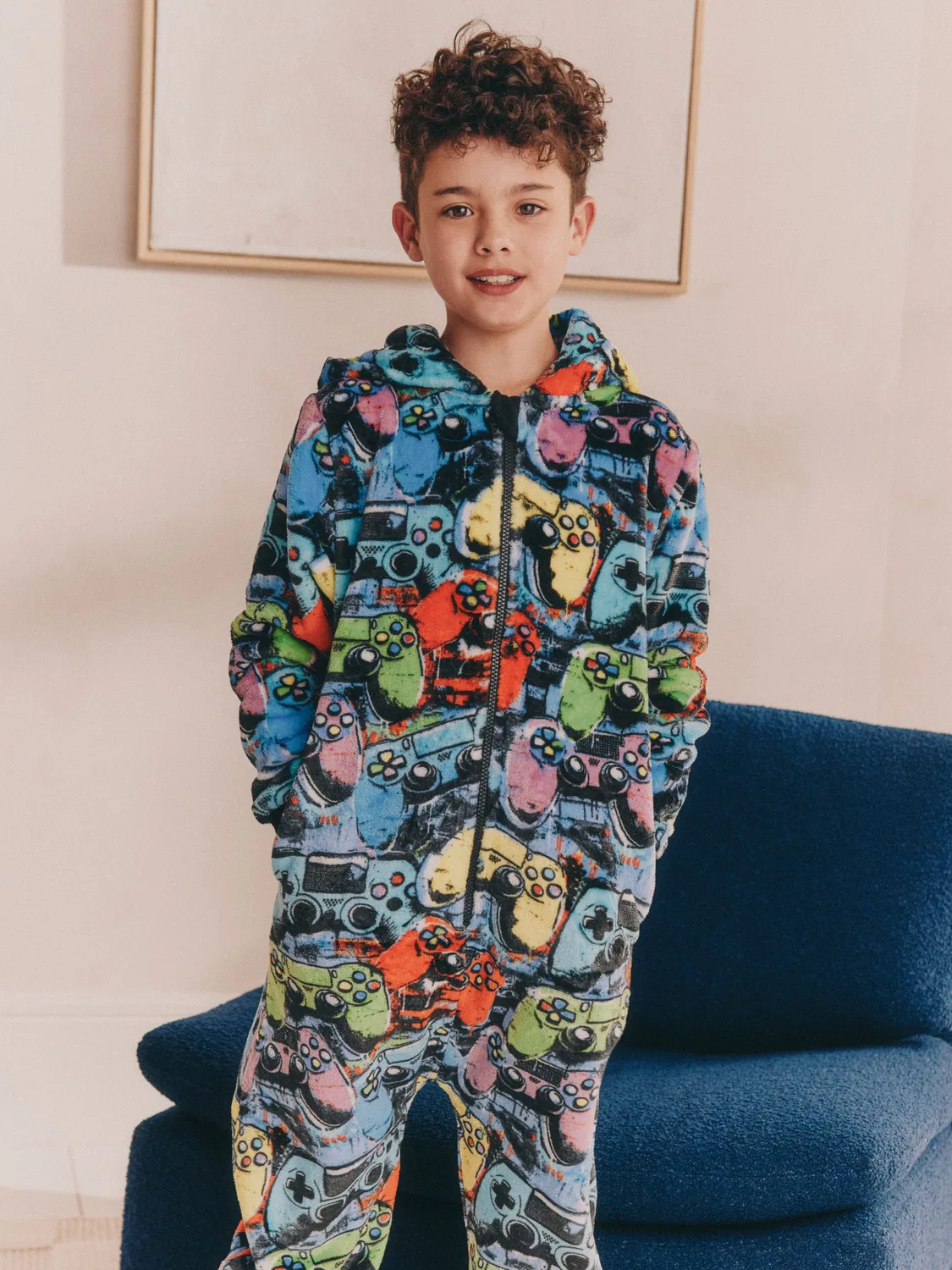 Комбинезон флисовый Gamer Fleece All-In-One Next, мультиколор — фото 3