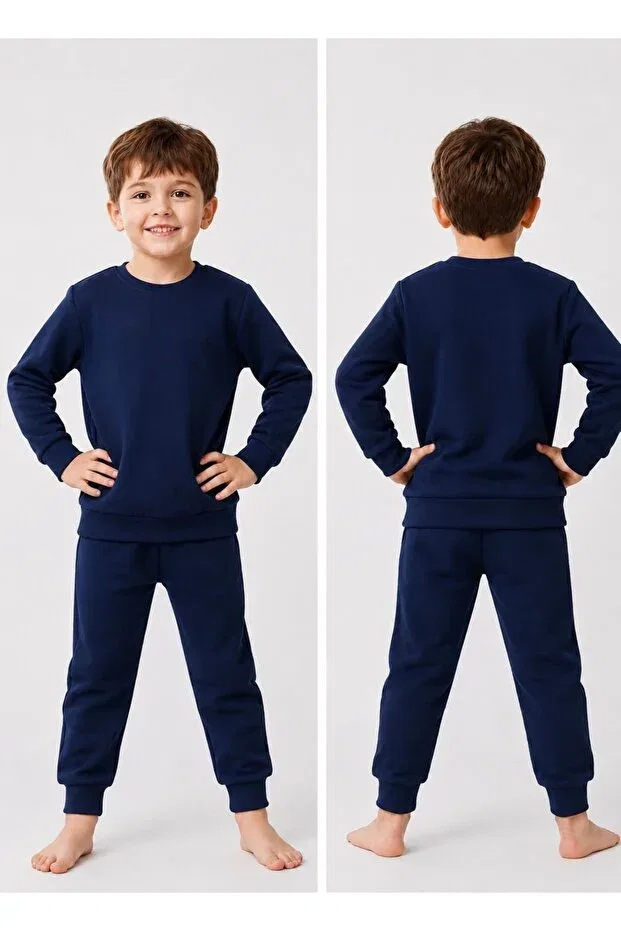 Детский спортивный костюм из трикотажа Niy, Navy Blue
