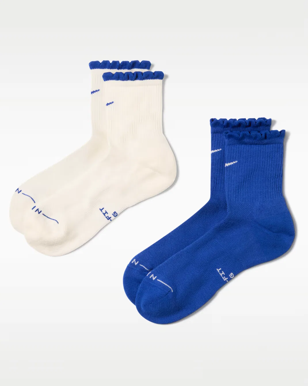 Микроноски с волнистым краем (2 пары) Nike Everyday Elevated, Multi-Color