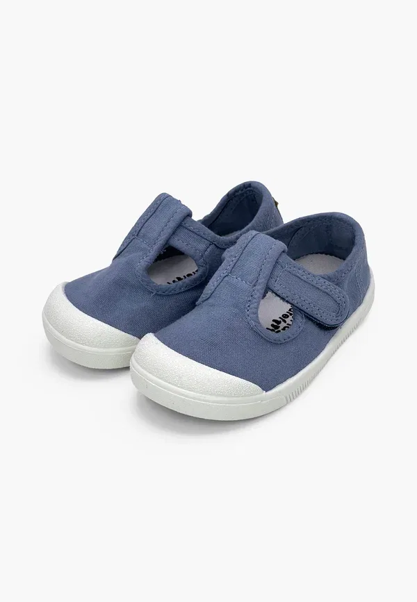 Кроссовки хлопковые Pepitos barefoot lona lavada ninos - touch-strap shoes Pisamonas, Azul, синий — фото 2