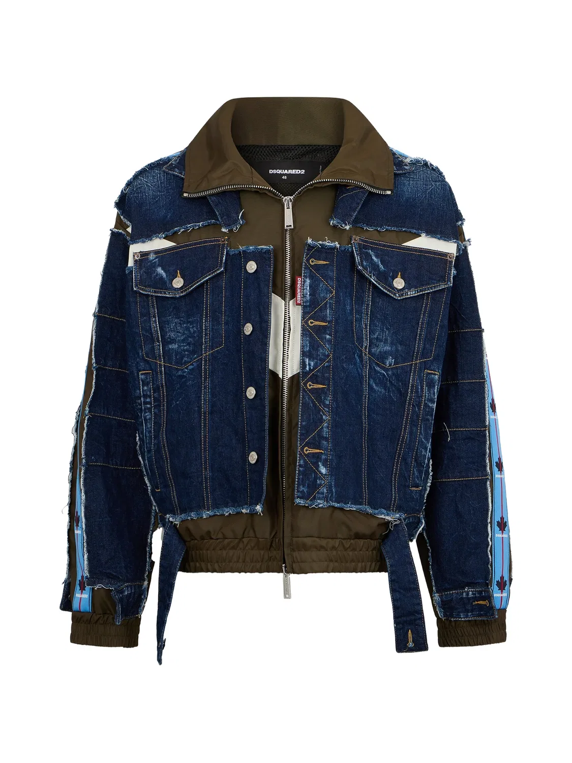 Куртка Aviator Hybrid из хлопка DSQUARED2, синий