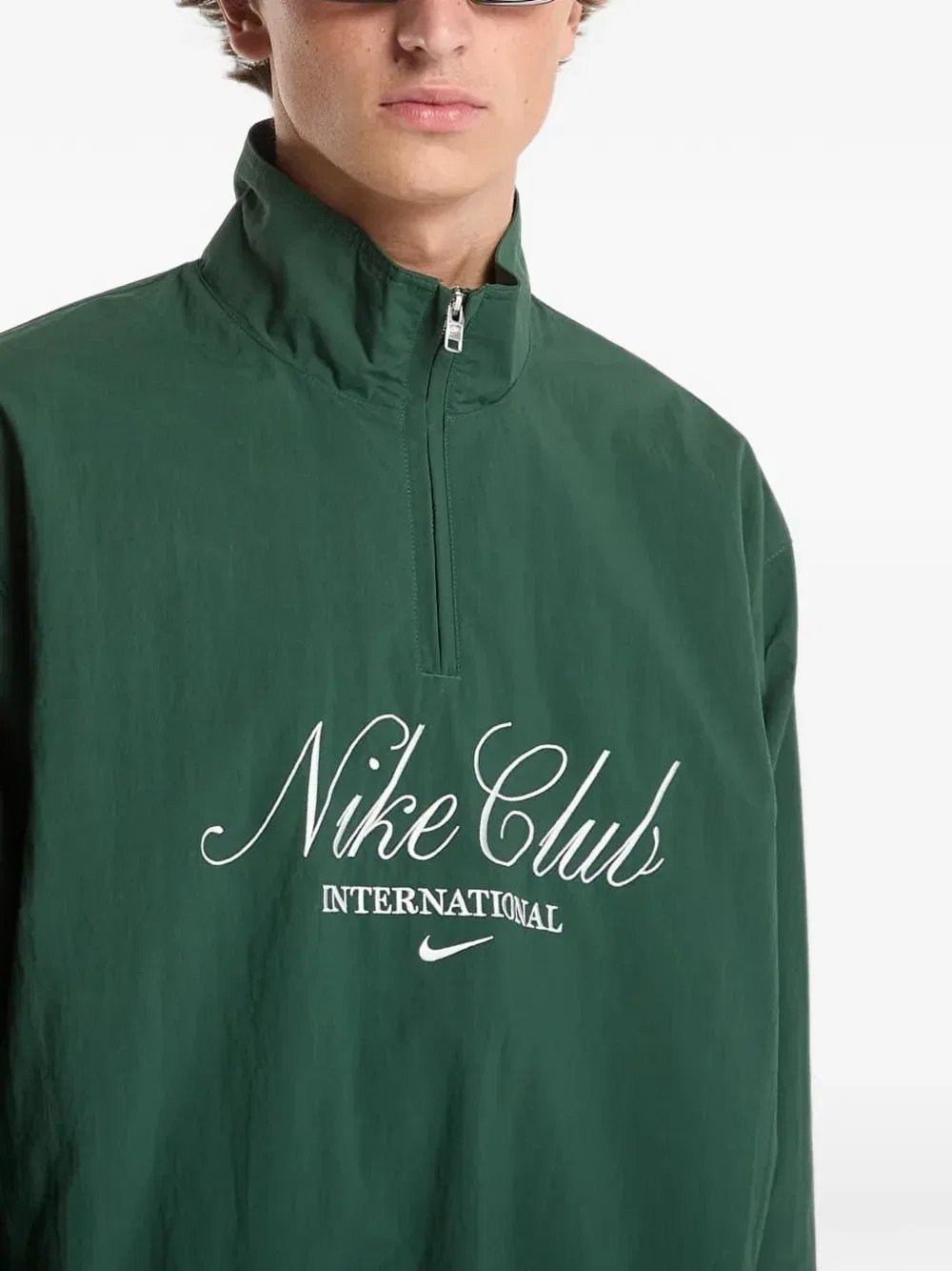Куртка Nike Club с вышитым логотипом, зеленый — фото 4