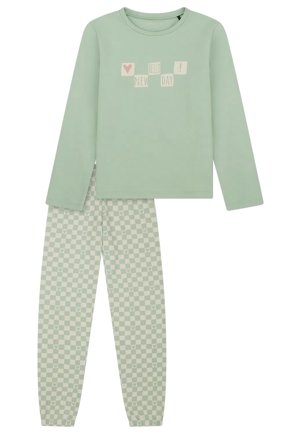 Пижама хлопковая Comfort Cotton Schiesser, светло-зеленый