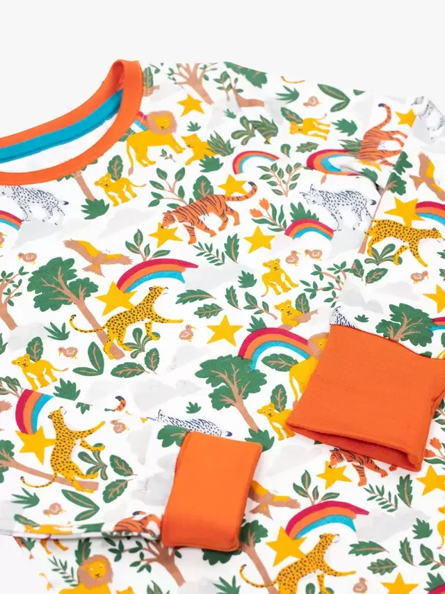 Детская хлопковая пижама с длинными рукавами Sundown, Into The Wild Frugi — фото 2