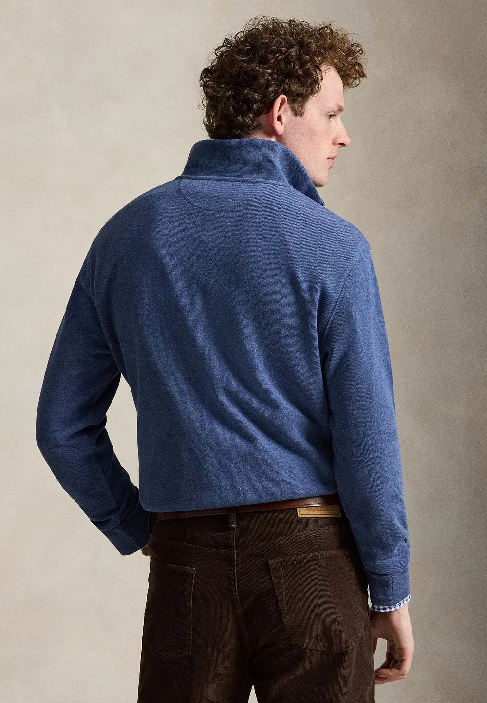 Толстовка с застежкой-молнией до середины груди Polo Ralph Lauren, Derby Blue Heather — фото 3