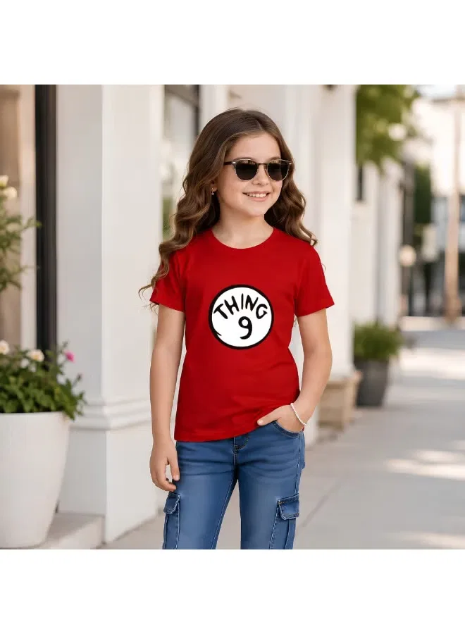 Футболка детская с принтом короткий рукав Printshop4Me, красный — фото 3