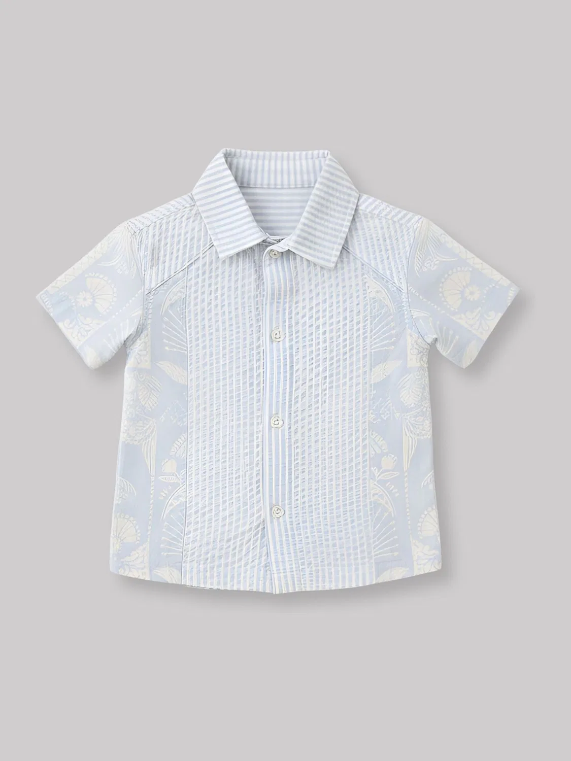 Рубашка с пальмовым принтом, Regan Cut And Sew Stripe Palm Angel & Rocket, синий