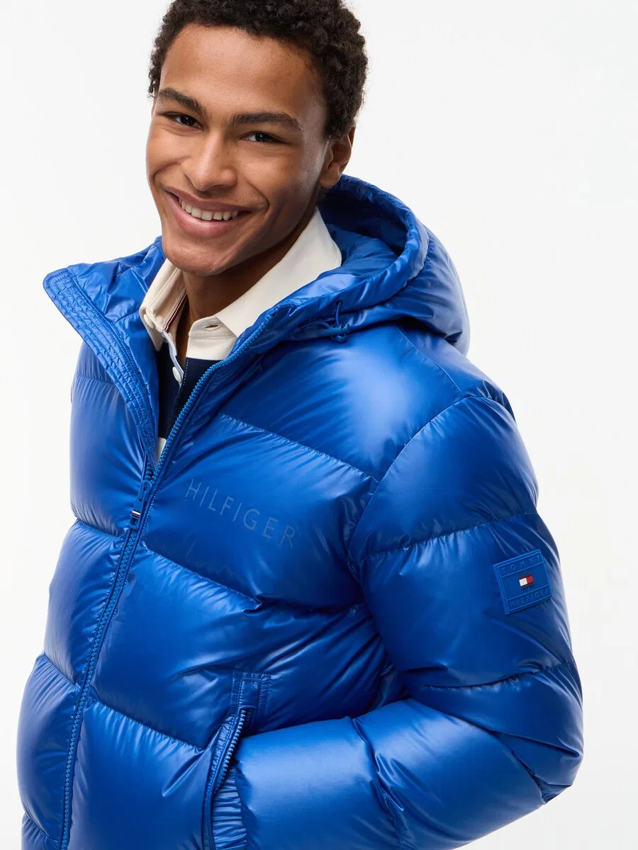 Зимняя куртка TOMMY HILFIGER королевского синего цвета — фото 3
