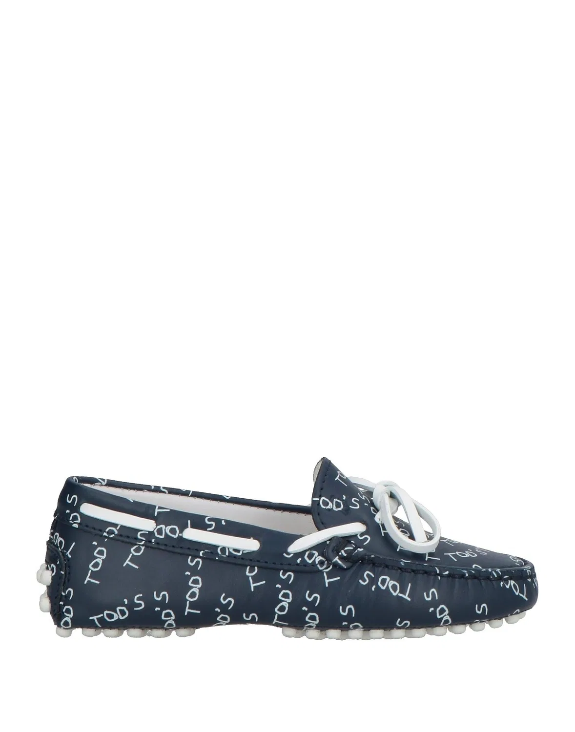 Лоферы на шнуровке из мягкой кожи Tod'S, темно-синий