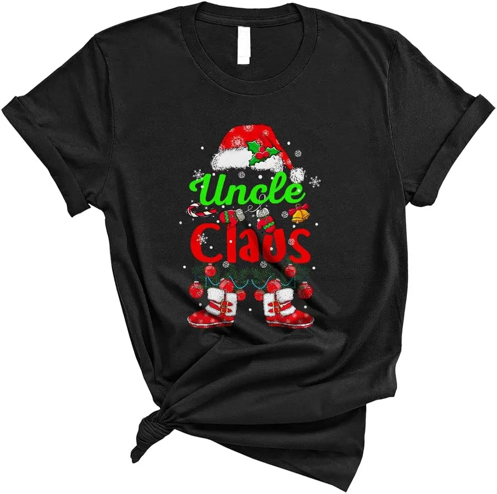 Футболка с принтом Uncle Claus, Black