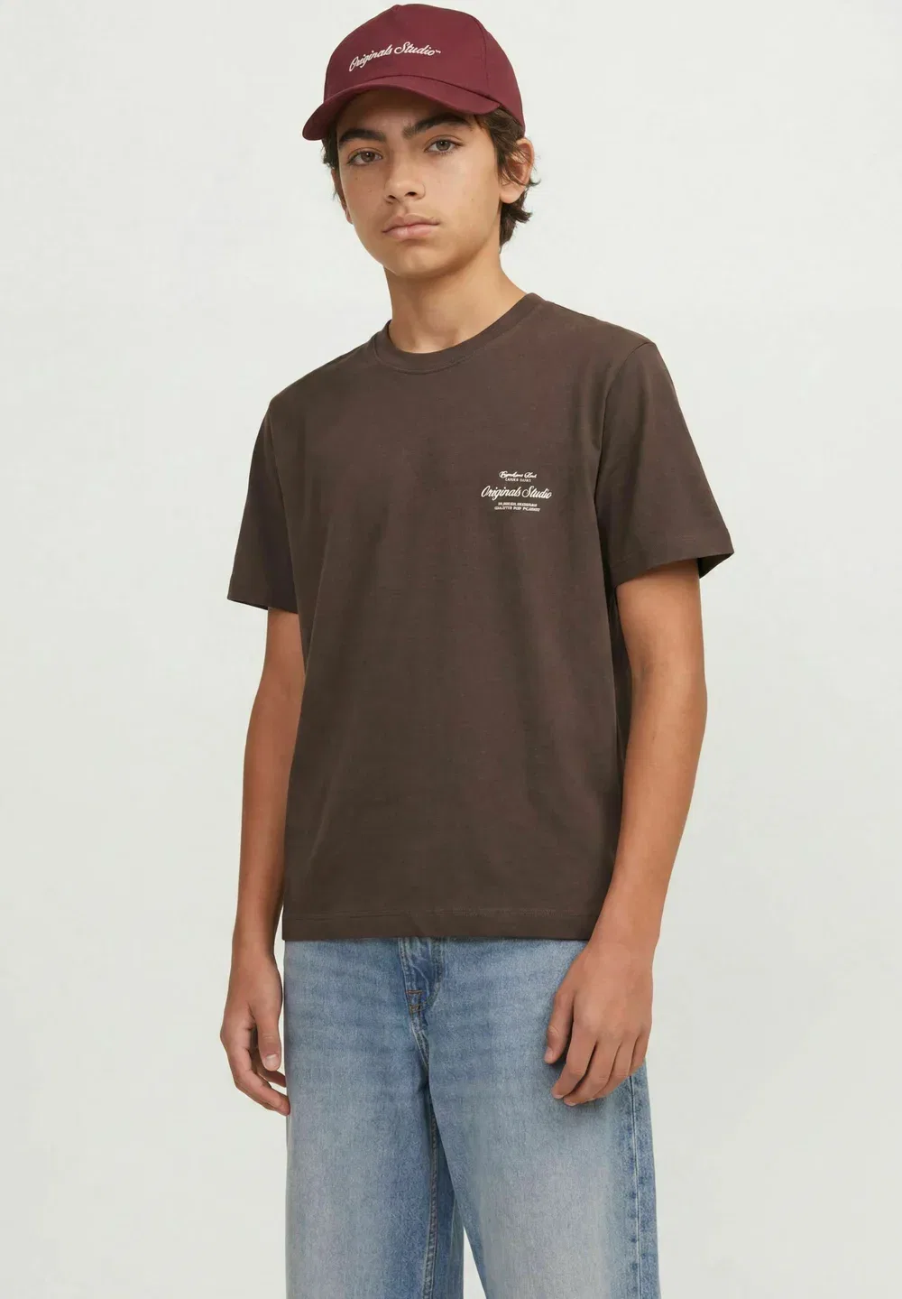 Jornorrebro typo tee ss crew neck sn jnr - print t-shirt Jack & Jones Junior, Java — фото 3