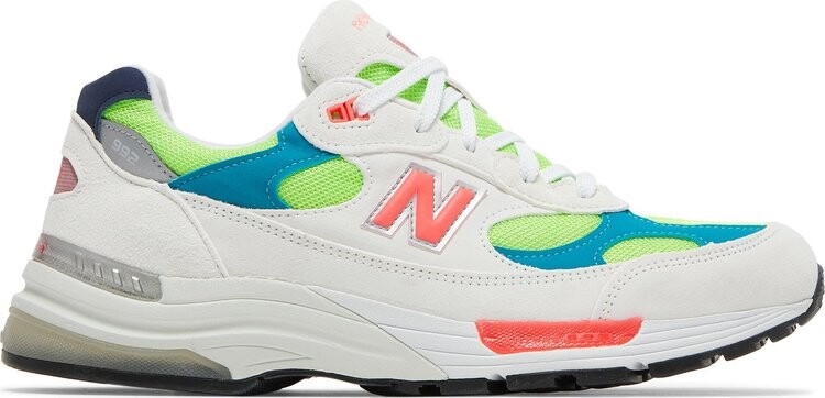 Кроссовки New Balance 992 Made in USA 'White Neon', белый — фото 2