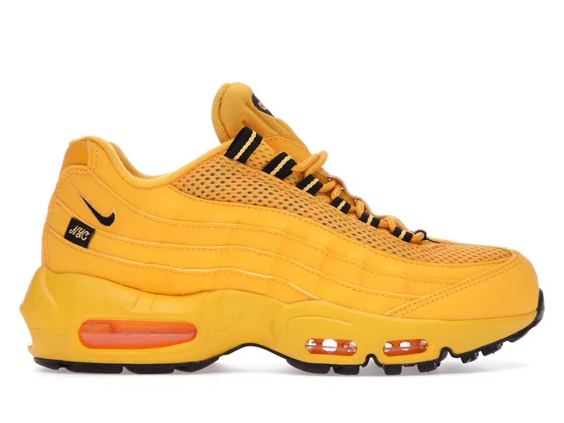 Детские кроссовки Lifestyle с принтом Nike Air Max 95 Nike, Yellow Yellow Black