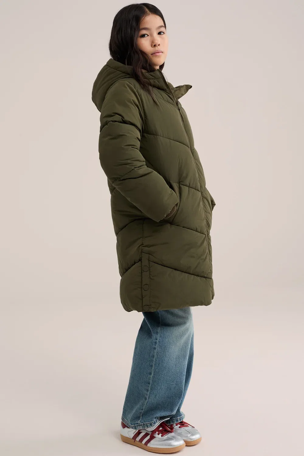 Зимнее пальто We Fashion, Army Green — фото 3