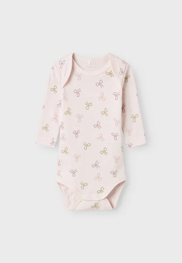 Боди из 100% хлопка Romper 3 pack Name It, розовый — фото 2