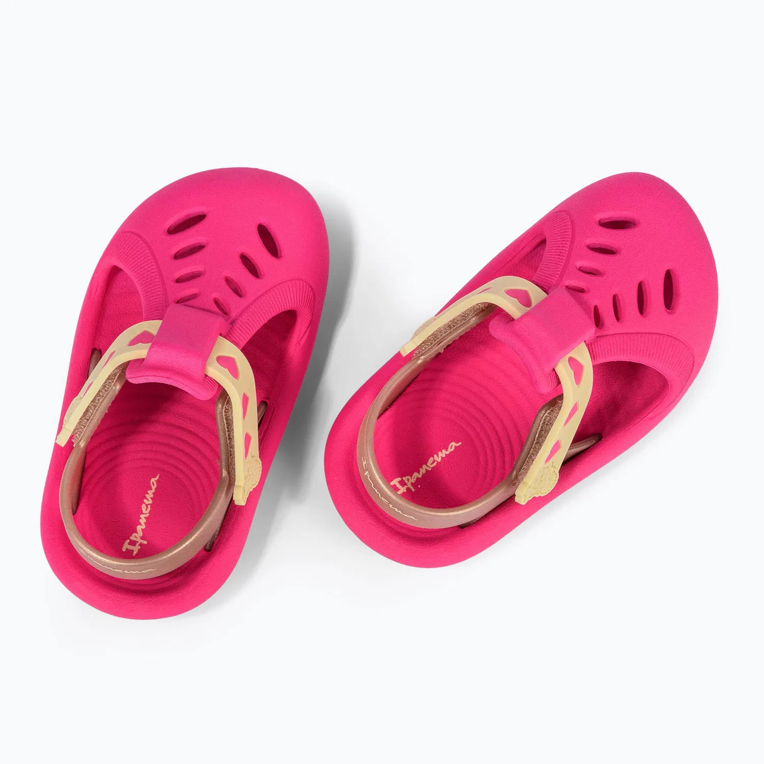 Детские сандалии для девочек с закрытым мыском Little Baby Ipanema, Rosa — фото 3