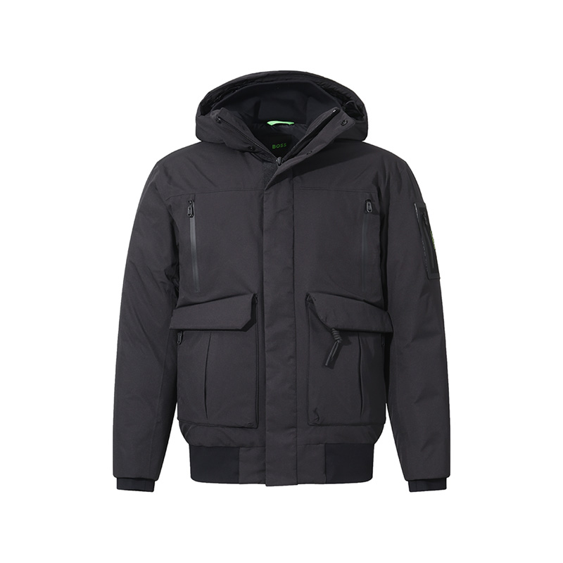 

HUGO BOSS Пуховик мужской черный, Black