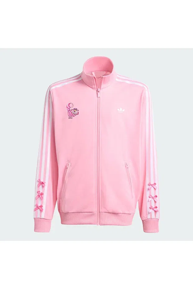 Детские свитшот для девочек с принтом Disney Firebird Kids, Adidas, Розовый — фото 4