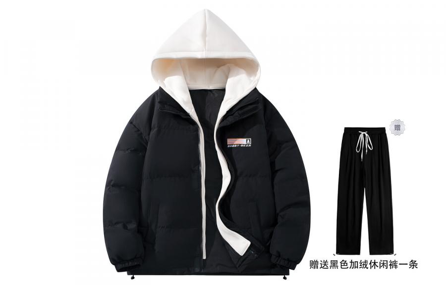 

Куртка Bobby Abley Down Unisex + флисовые брюки, черный