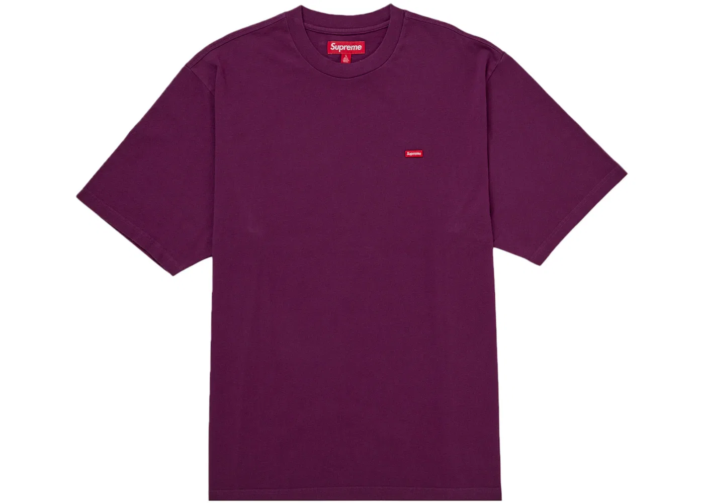 Мужская футболка с принтом Small Box Tee Supreme, сливовый