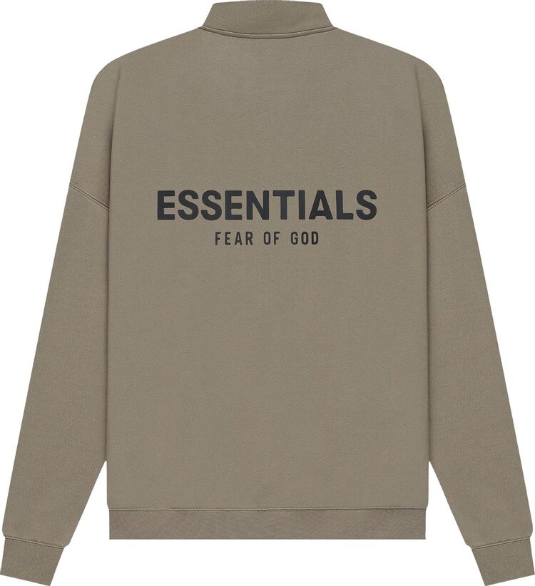 Толстовка Fear of God Essentials Mockneck Half Zip 'Taupe', загар — фото 3