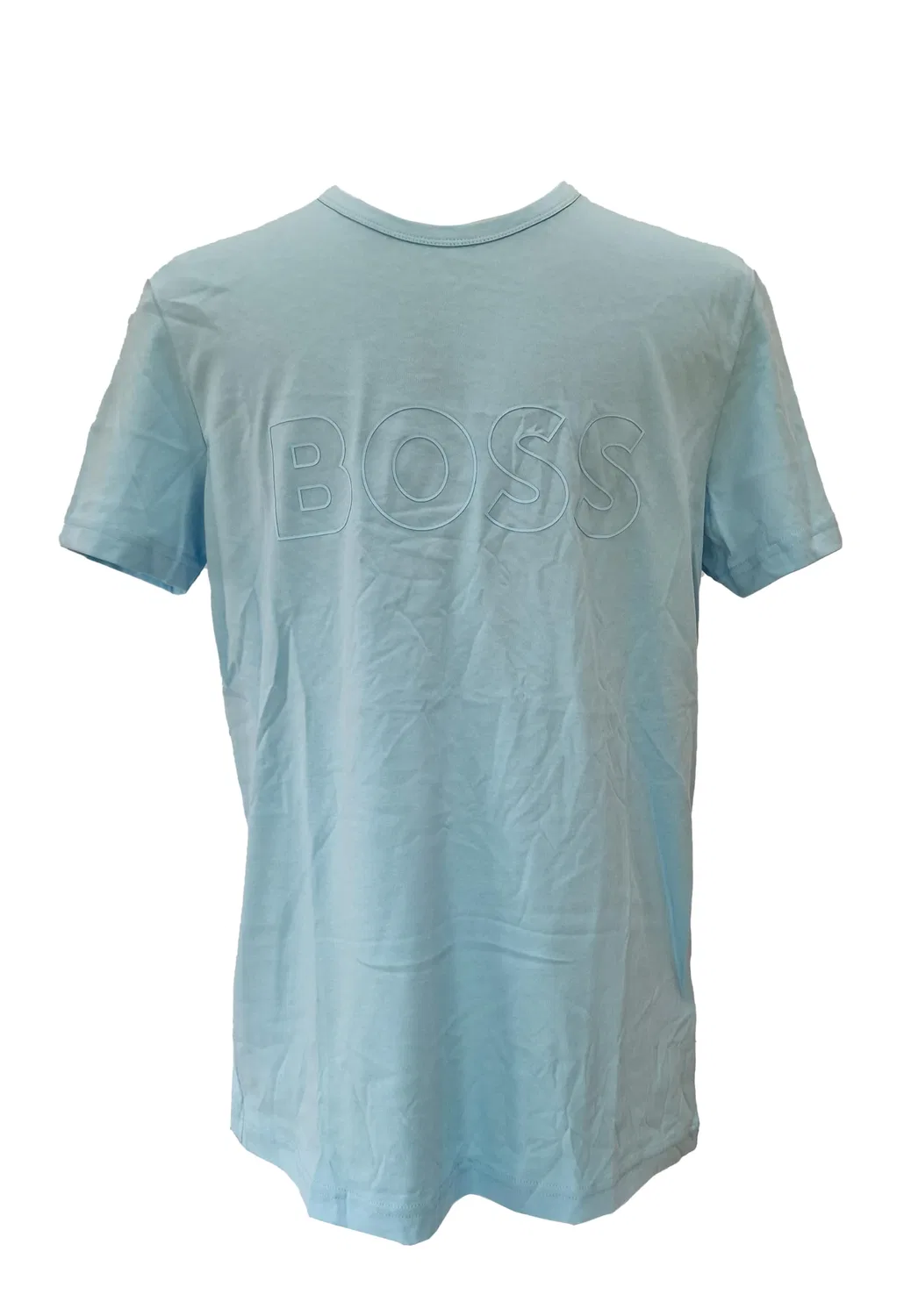 Мужская футболка с коротким рукавом и крупным логотипом Teebo BOSS, Pastel Blue