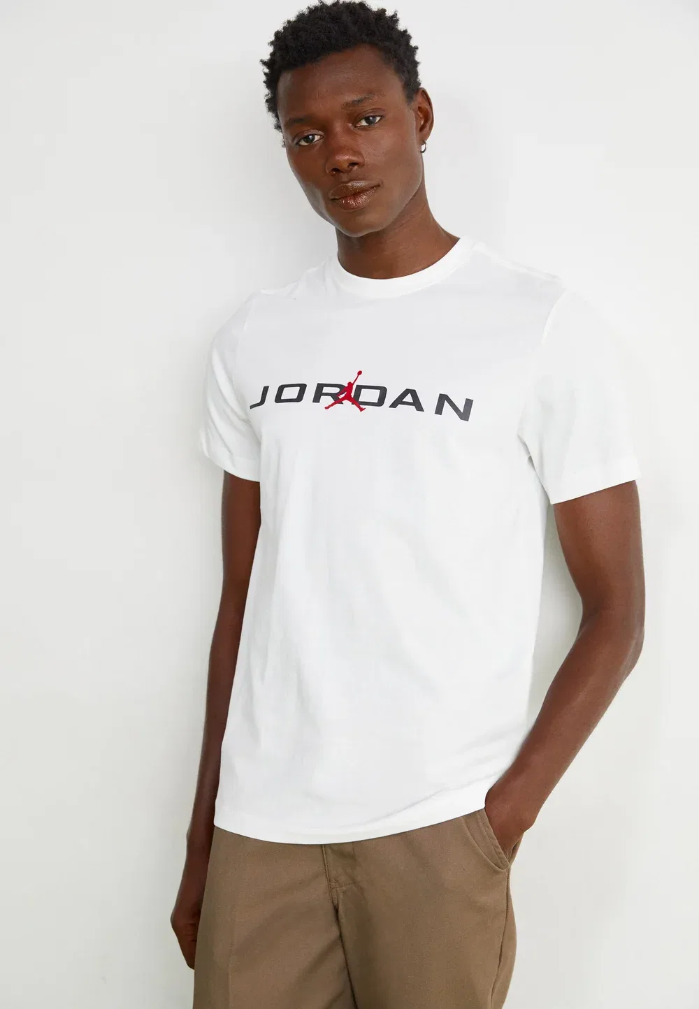 Футболка с принтом Air stretch crew Jordan, White — фото 4