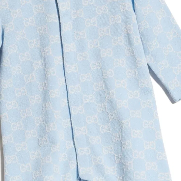 Детский комбинезон для ползания с коротким рукавом Sky Blue GUCCI — фото 3