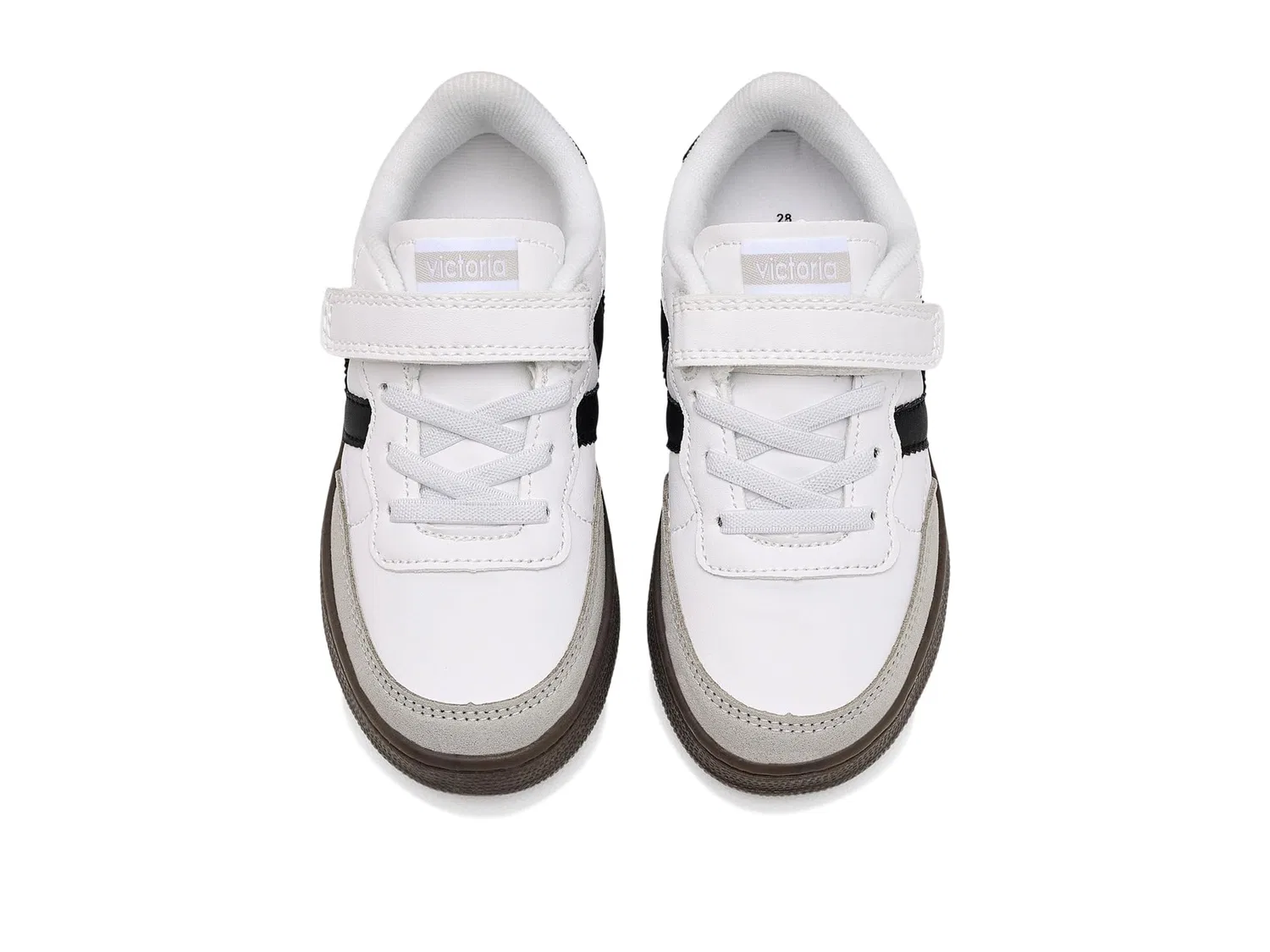 Кроссовки Oslo Leather Effect (для малышей, маленьких и больших детей) Victoria Kids, Blanco — фото 3