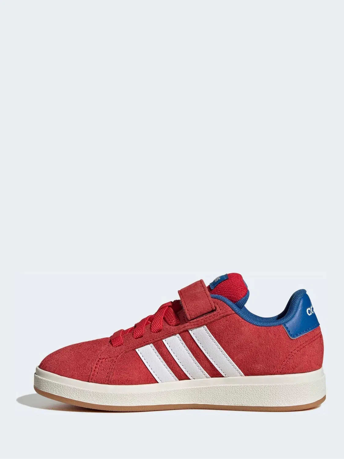 Кроссовки детские adidas Grand Court 00s на эластичной шнуровке, красные — фото 2