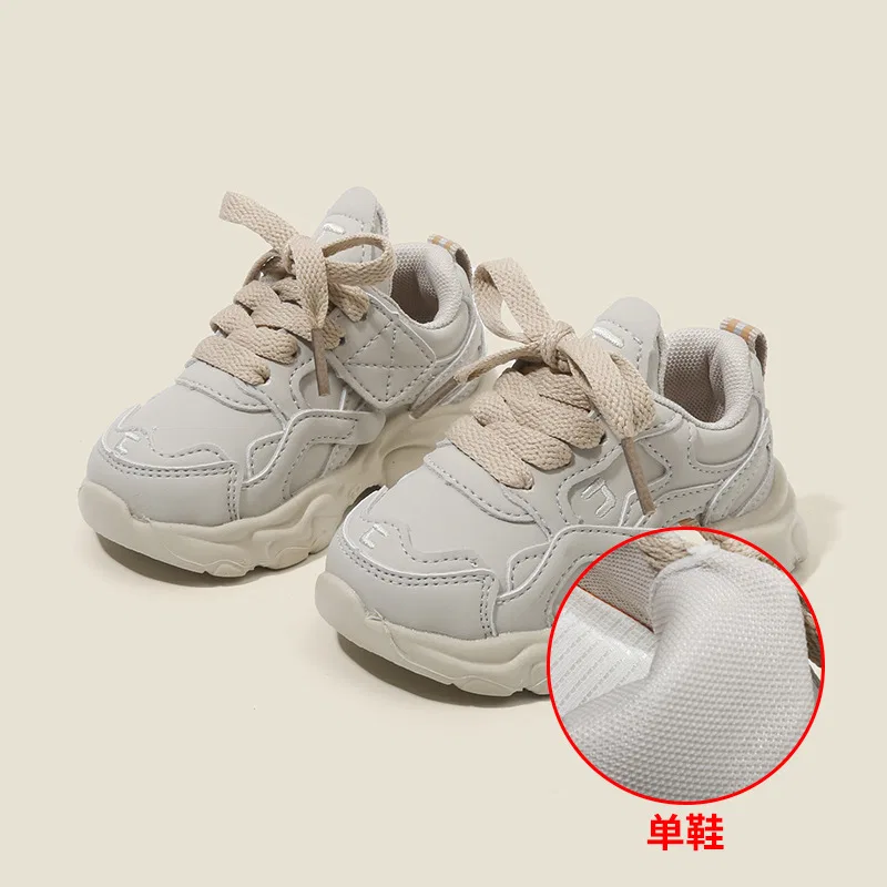 Детские ботинки для малышей с противоскользящей подошвой Khaki MAIBUXIONG, Khaki — фото 4