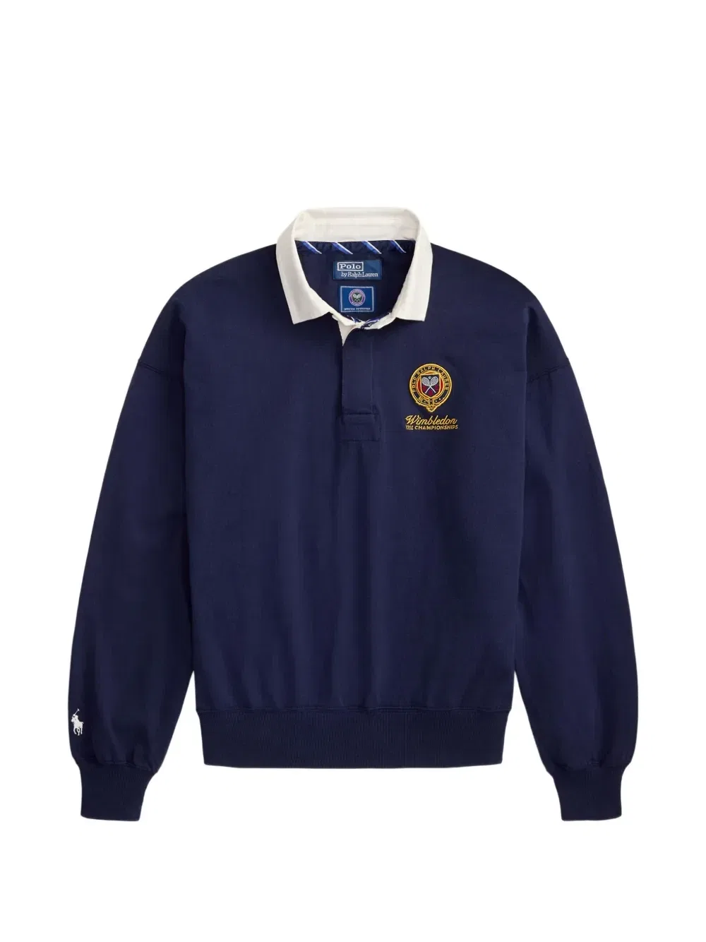 Рубашка-поло Wimbledon с вышивкой Polo Ralph Lauren, синий