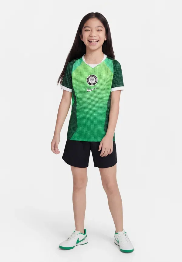 Футбольная футболка с технологией Dri-fit Nigeria nff stad unisex Nike Performance pine green, electric green, white, белый/зеленый