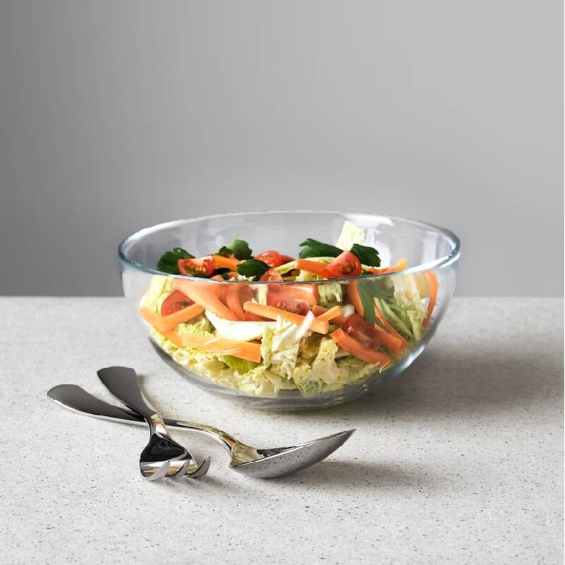 Сервировочная миска из стекла IKEA BLANDA Serving Bowl 20 см. — фото 3