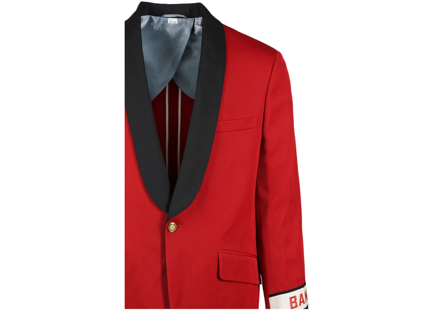 Мужской пиджак однобортный из шерсти Gucci Blazer, Flame — фото 3