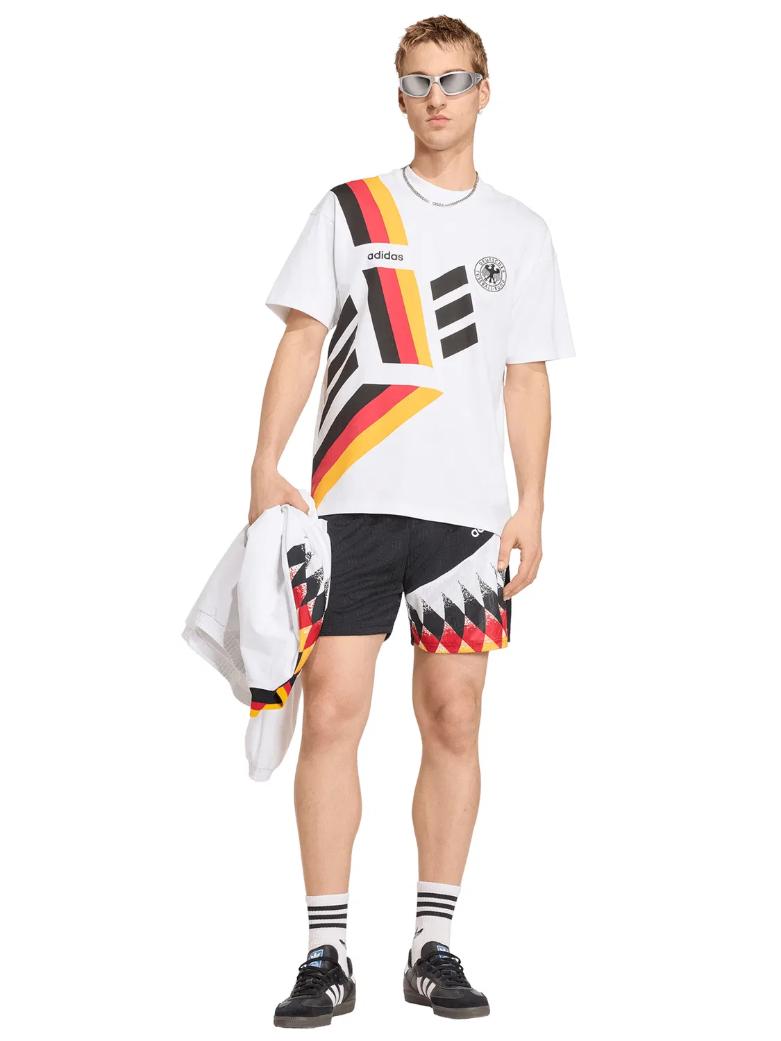 Футболка Adidas Performance Shirt DFB 94 белого цвета — фото 3