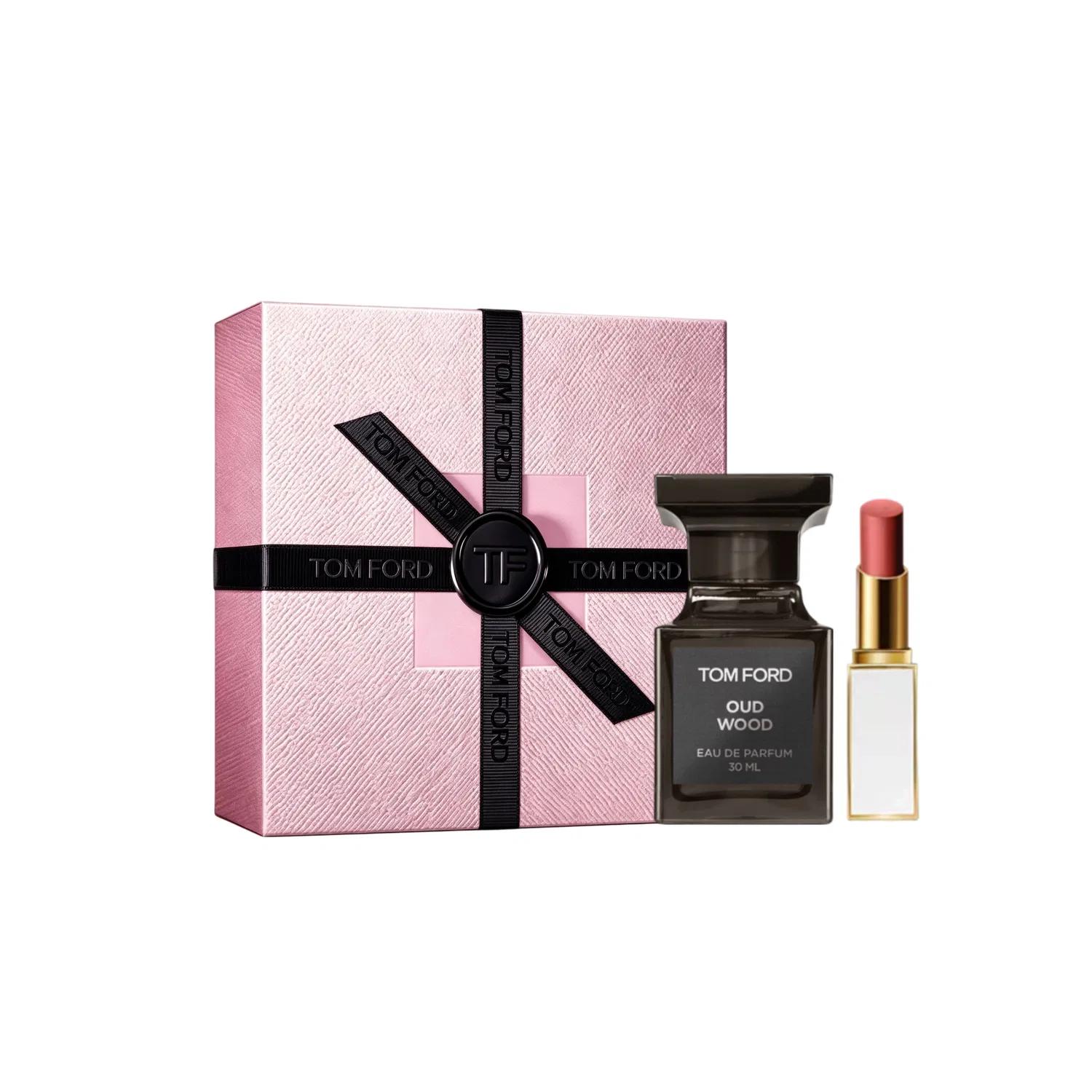Набор парфюмерии TOM FORD, Jin Hua Ebony, с помадой, Черный
