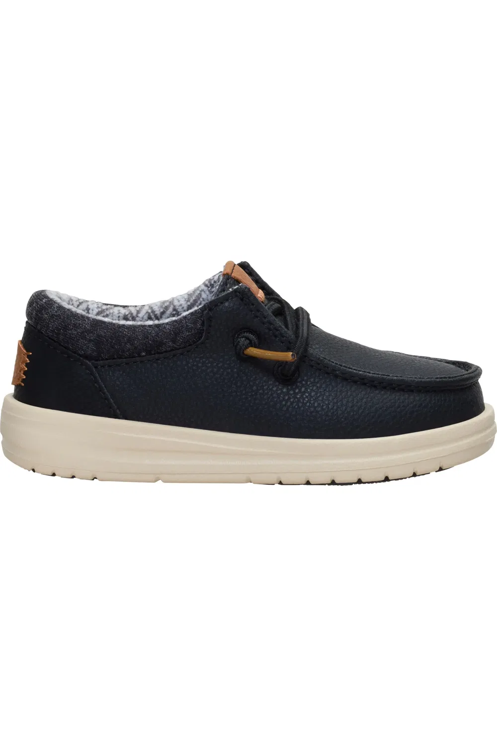 Детские туфли слипоны с узлом-шнуровкой Paul Classic Slip-On Hey Dude, черный — фото 2