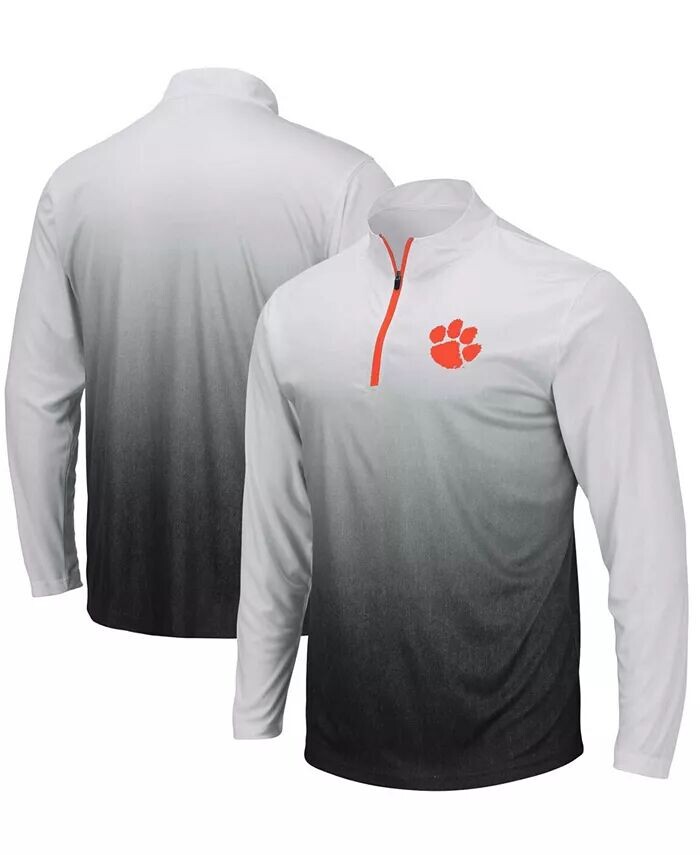

Мужская серая куртка с молнией до четверти и логотипом Clemson Tigers Magic Team Colosseum