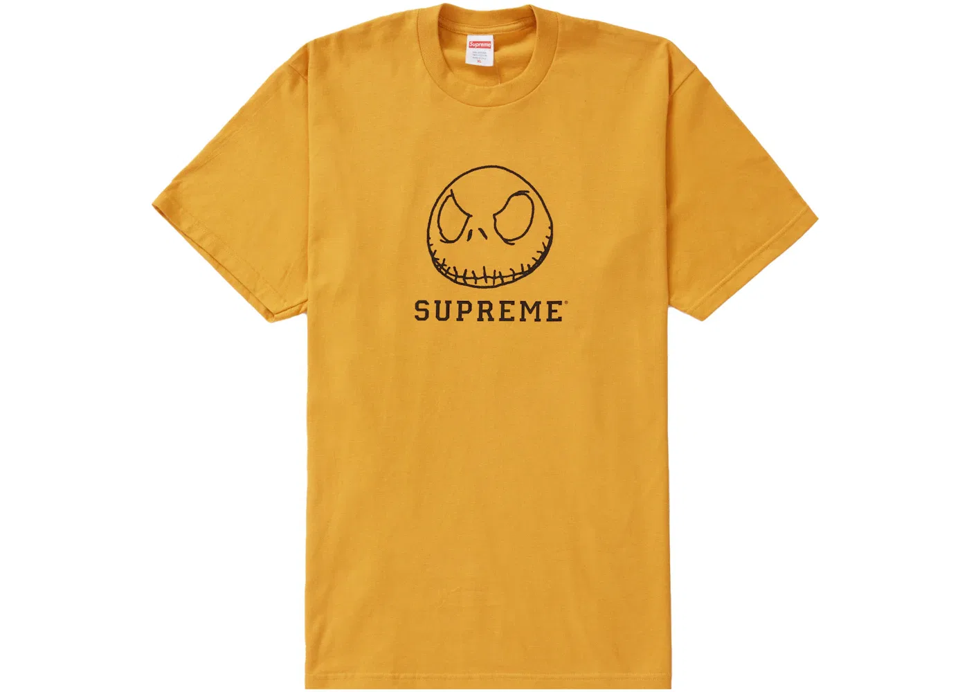 Мужская футболка с принтом Supreme Tee FW23, Mustard