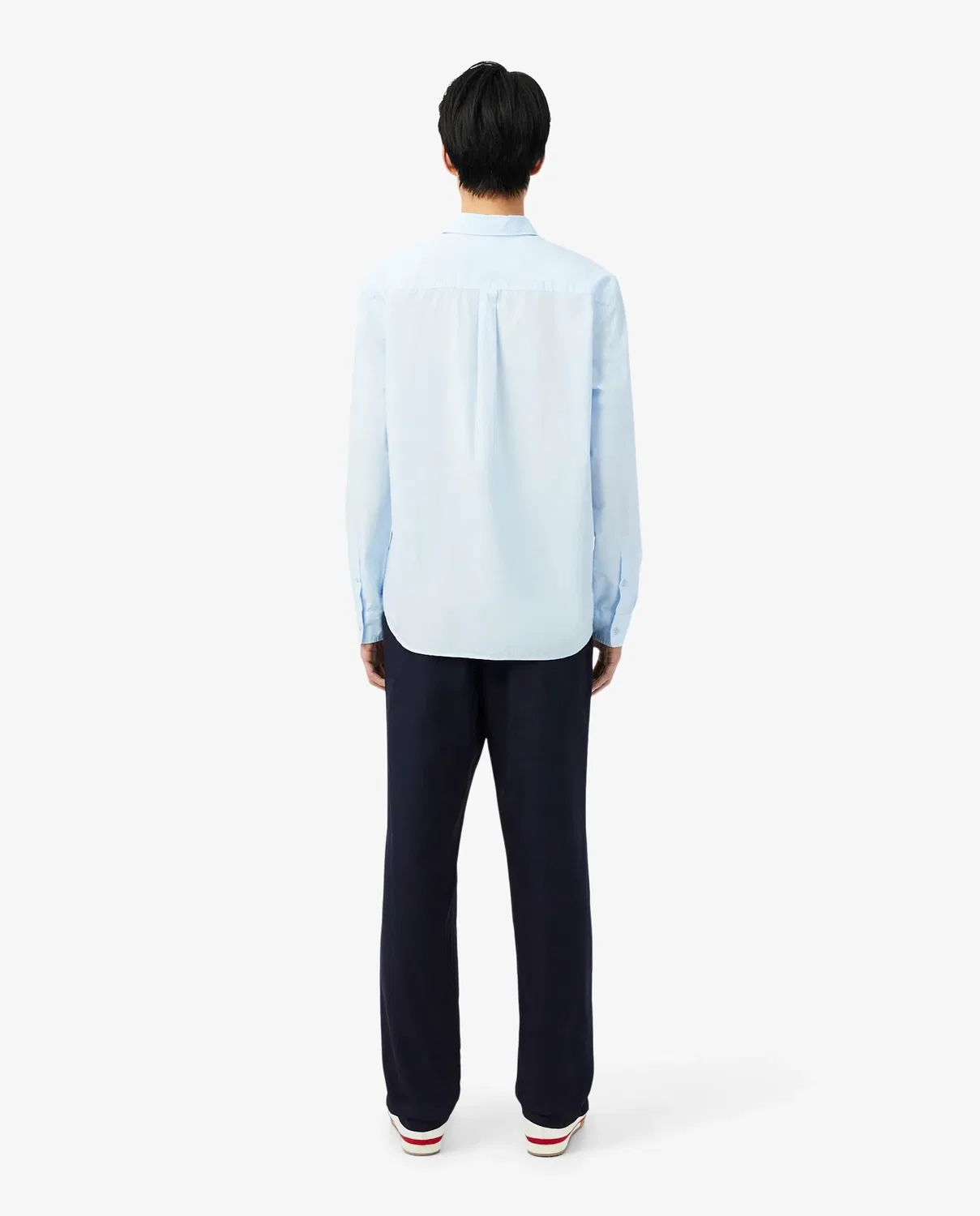 Брюки чинос Lacoste темно-синий, мужские, из саржевой ткани — фото 2