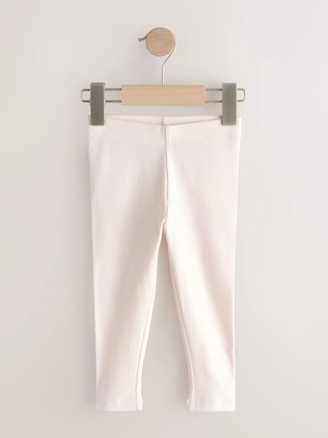 Леггинсы 5 шт, рифленая ткань, Pink Ribbed Leggings Next, розовый — фото 2