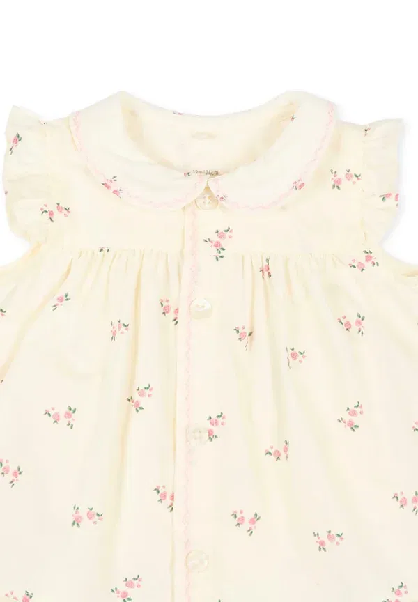 Платье-рубашка с флоральным принтом Set Petit Bateau, Ivory, слоновая кость — фото 4