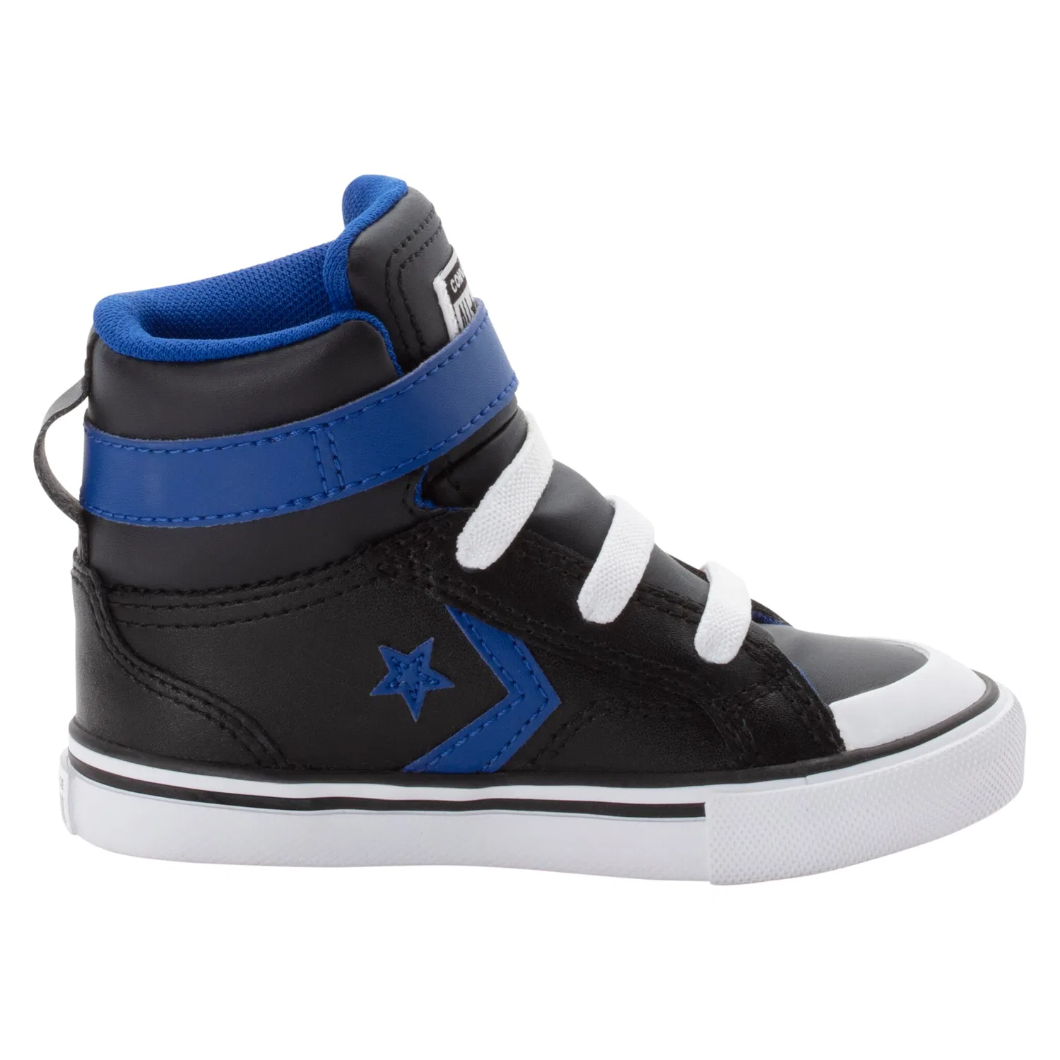 Детские кеды на шнуровке Converse, Black/Blue/White — фото 3