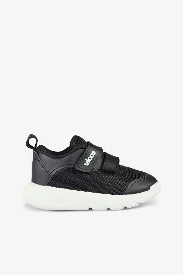 Детские спортивные кроссовки для девочек на липучке Vicco, Black
