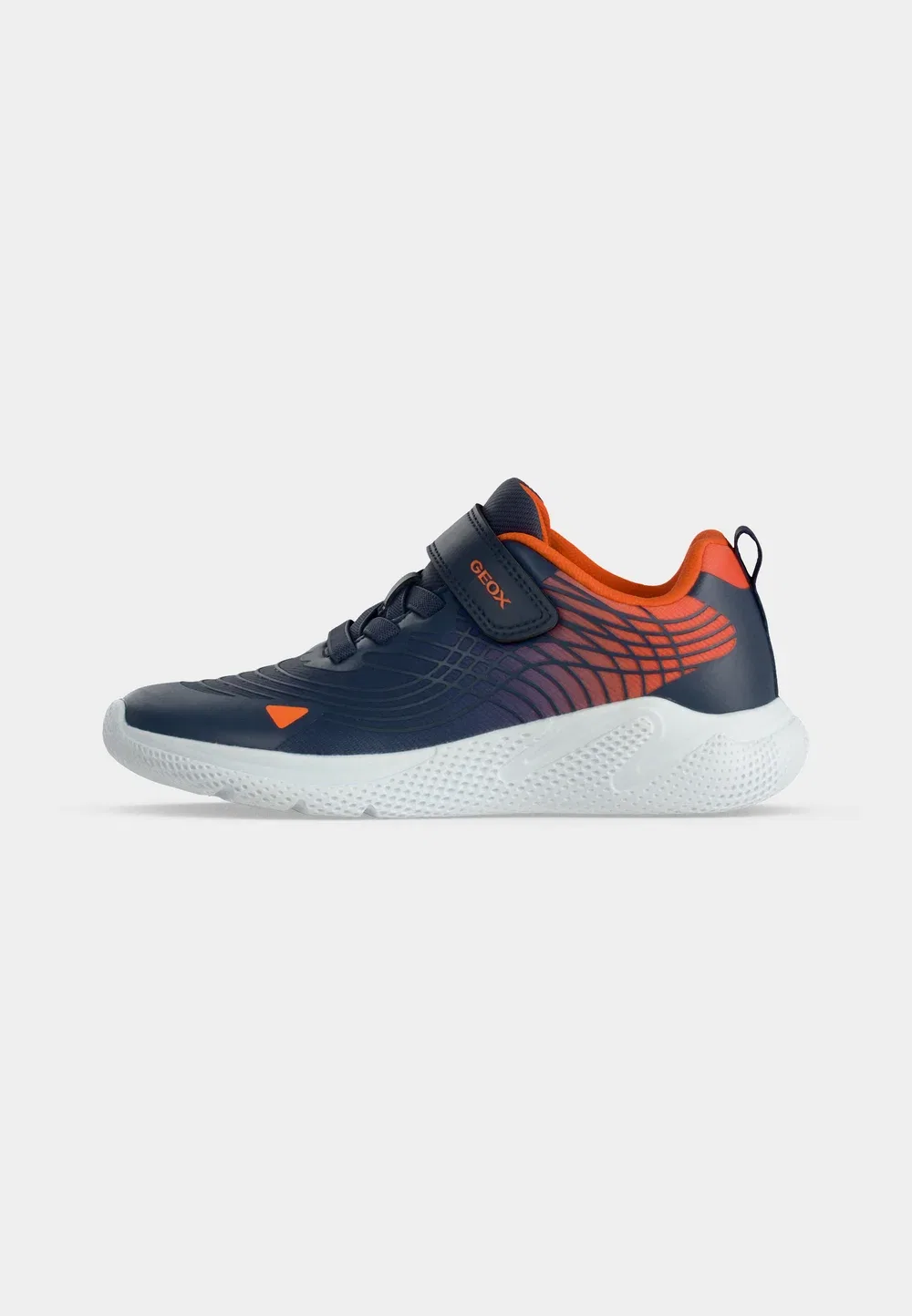 J sprintye boy - кроссовки Geox, Navy/Orange — фото 2