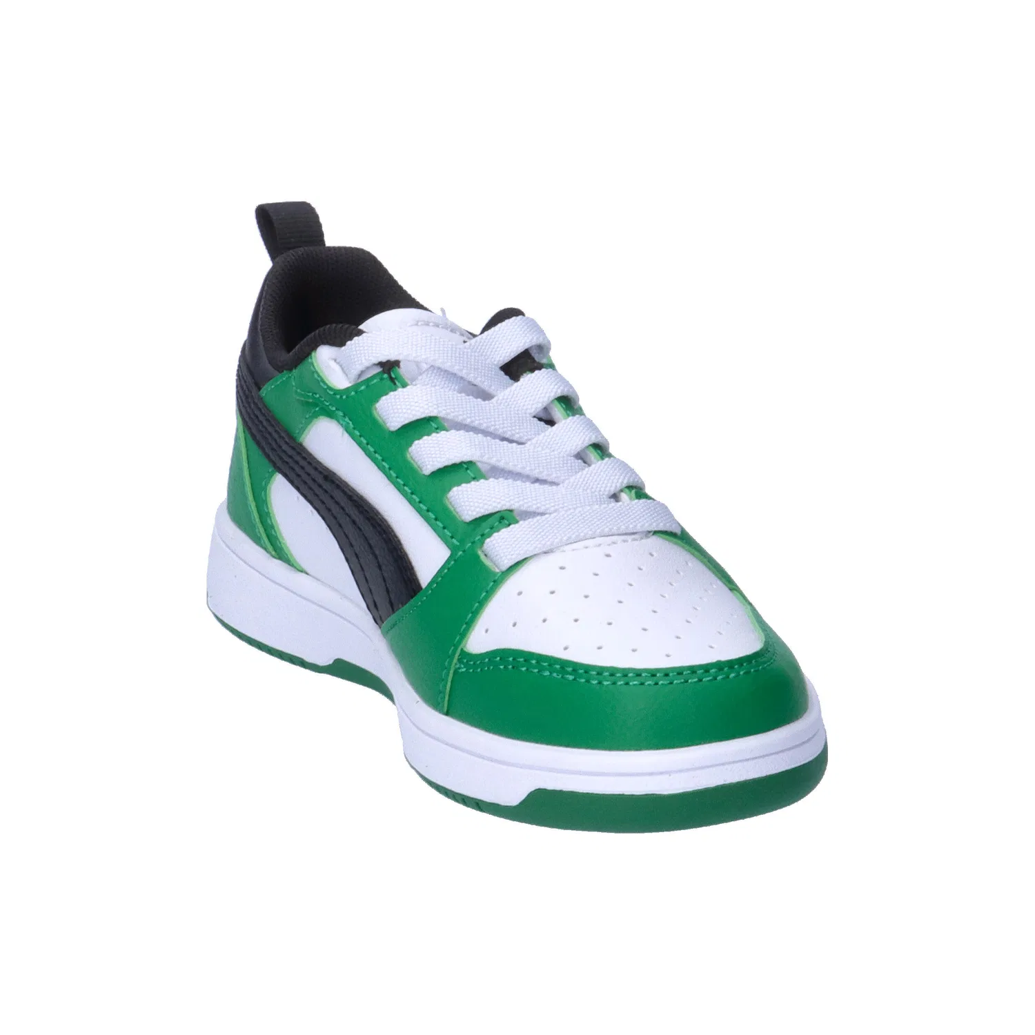 Детские кроссовки с утеплением Rebound V6 Lo AC PS Puma, Weiss Grun — фото 2