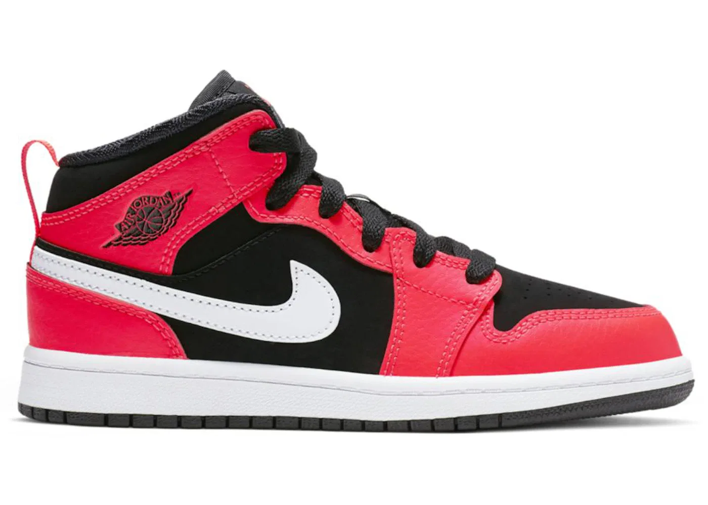 Детские кроссовки Lifestyle Jordan 1 Mid, Black/Infrared 23/White